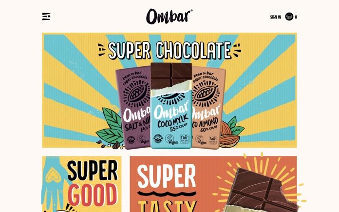 Ombar website – Craft CMS and Shopify development
