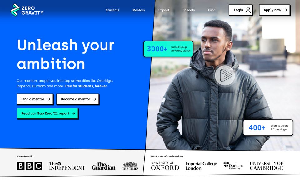 Zero Gravity website – Craft CMS development